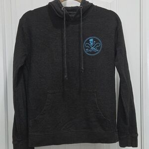 Salt Life Womans Grey Pull Over Hoodie, Size Small